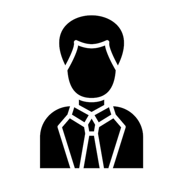 Diseño vectorial estilo de icono de abogado