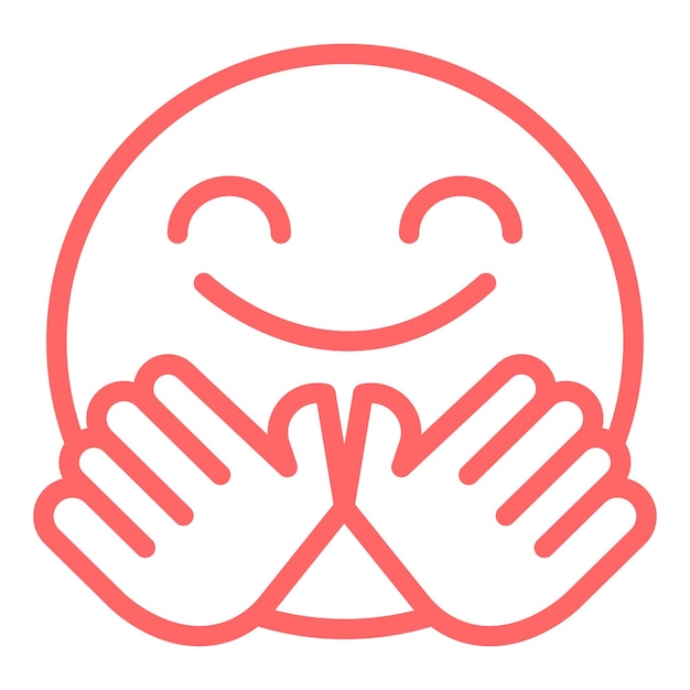 Diseño vectorial Estilo del icono de abrazo