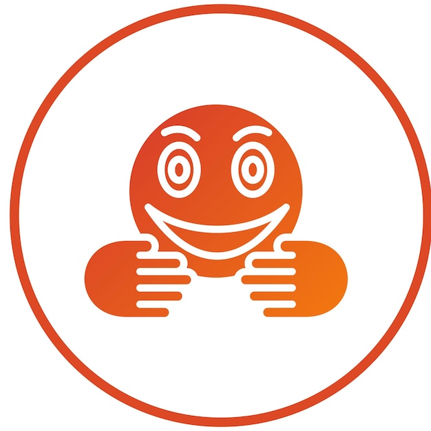 Diseño vectorial Estilo del icono de abrazo
