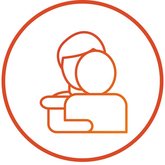 Diseño vectorial Estilo del icono de abrazo