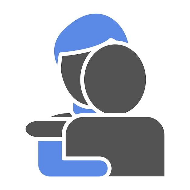 Diseño vectorial Estilo del icono de abrazo