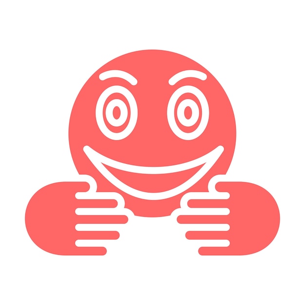 Diseño vectorial Estilo del icono de abrazo