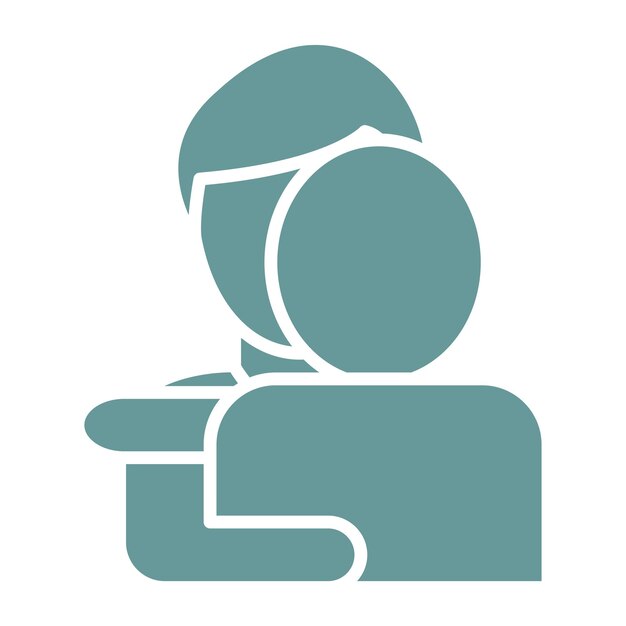 Diseño vectorial Estilo del icono de abrazo