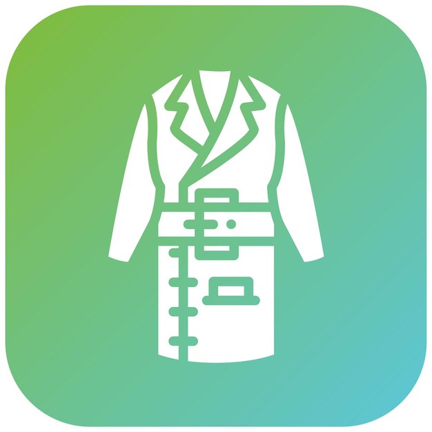 Diseño vectorial estilo de icono de abrigo de detective