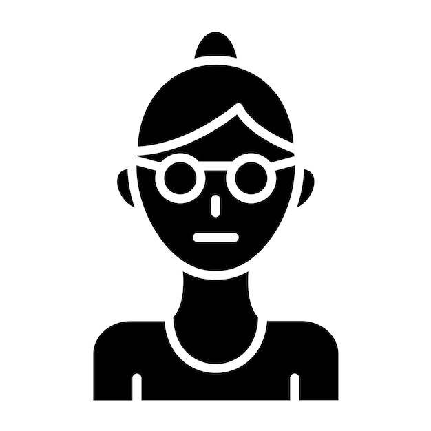 Diseño vectorial Estilo del icono de la abuela