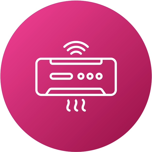Diseño vectorial Estilo de icono de Ac inteligente