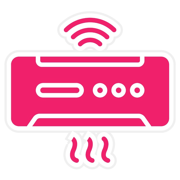 Diseño vectorial Estilo de icono de Ac inteligente