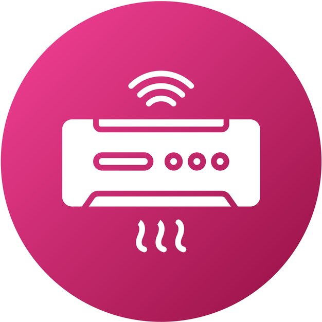 Diseño vectorial Estilo de icono de Ac inteligente