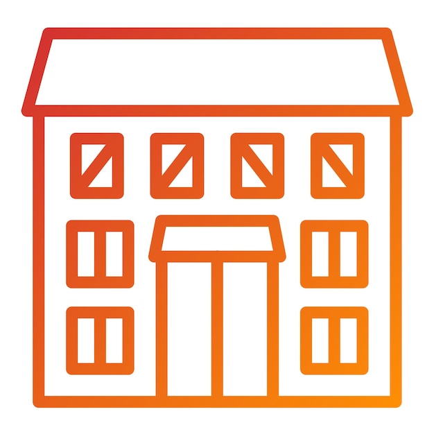 Diseño vectorial Estilo del icono de acabado exterior