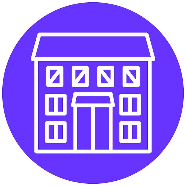 Diseño vectorial Estilo del icono de acabado exterior