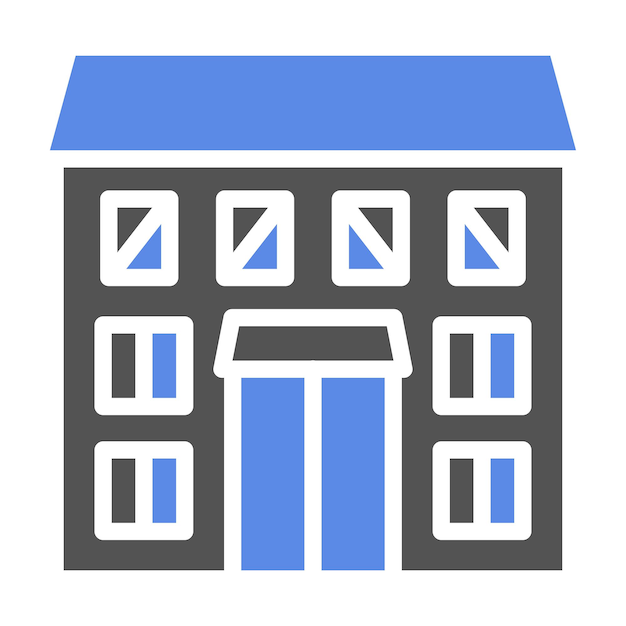 Diseño vectorial Estilo del icono de acabado exterior