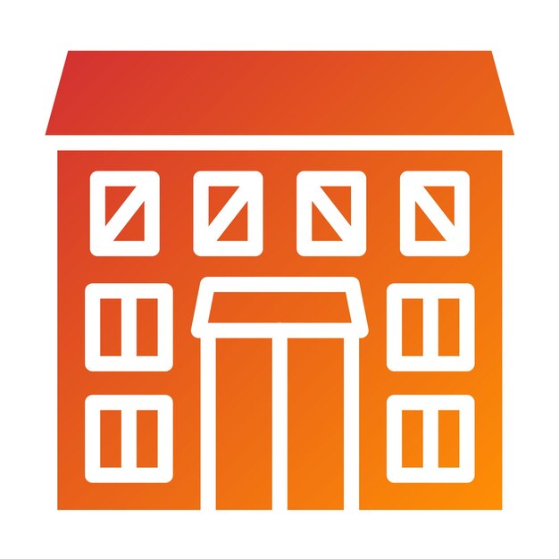 Diseño vectorial Estilo del icono de acabado exterior