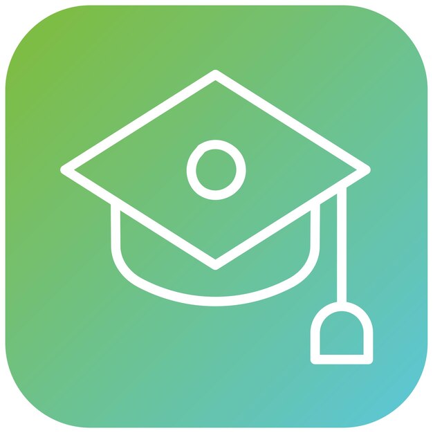 Diseño vectorial Estilo de icono académico