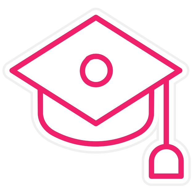 Diseño vectorial Estilo de icono académico