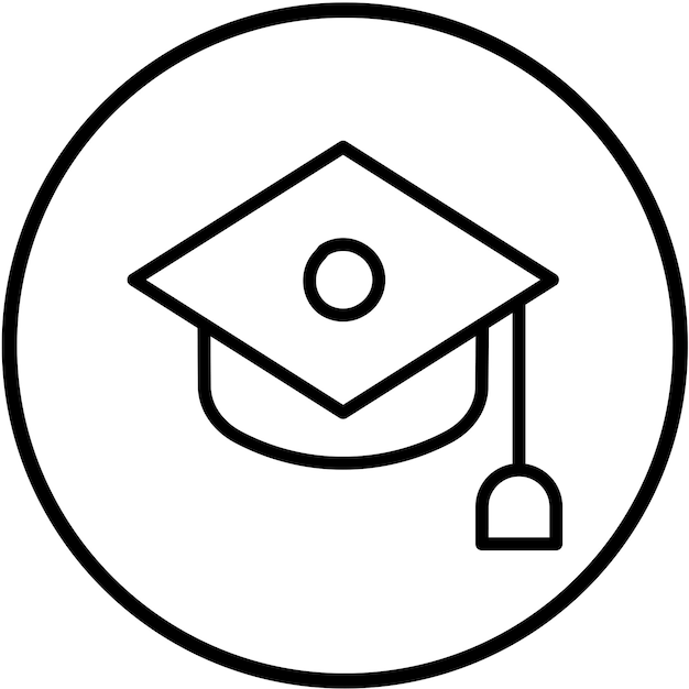 Diseño vectorial Estilo de icono académico