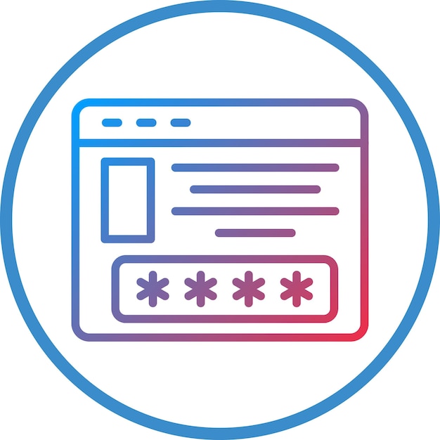 Diseño vectorial Estilo de icono de acceso limitado