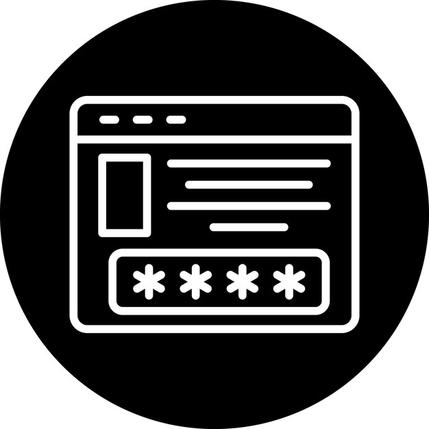 Diseño vectorial Estilo de icono de acceso limitado
