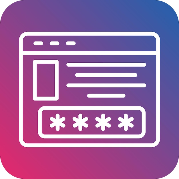 Diseño vectorial Estilo de icono de acceso limitado