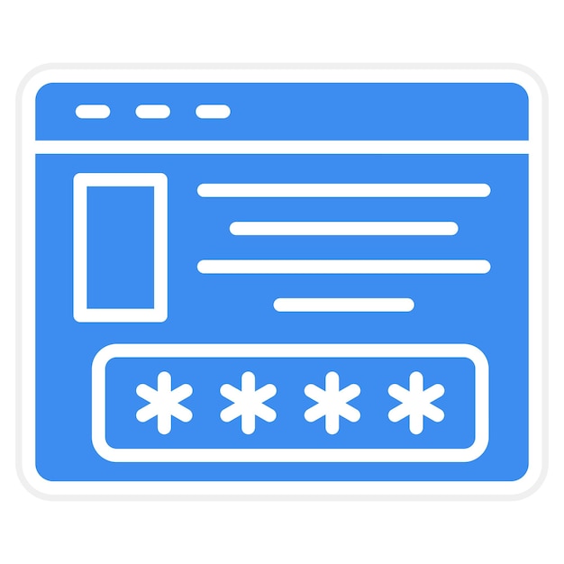 Diseño vectorial Estilo de icono de acceso limitado