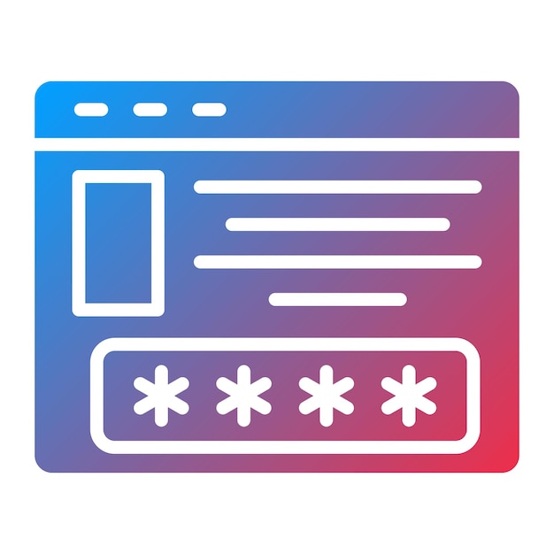 Diseño vectorial Estilo de icono de acceso limitado