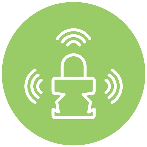 Diseño vectorial Estilo del icono de acceso a la violación