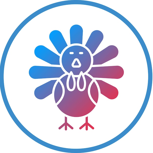 Diseño vectorial del estilo del icono de Acción de Gracias