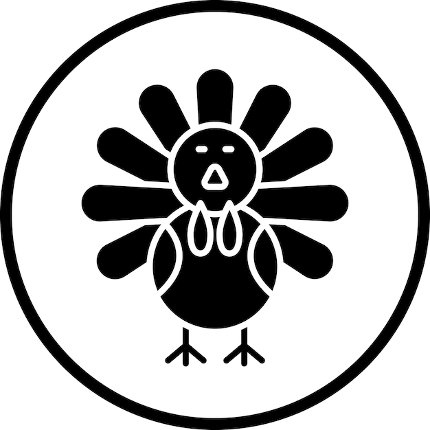 Diseño vectorial del estilo del icono de Acción de Gracias