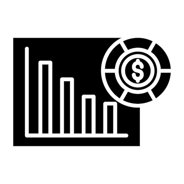 Diseño vectorial Estilo del icono de las acciones Blue Chip