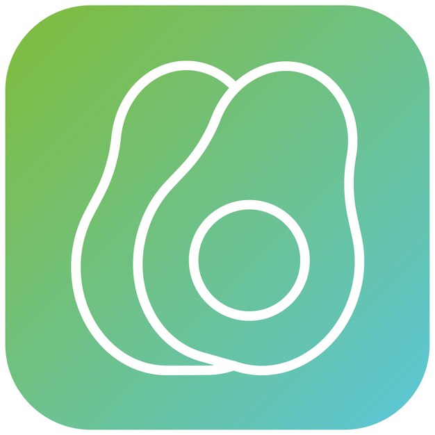 Diseño vectorial Estilo del icono del aceite de aguacate