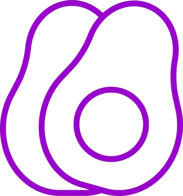 Diseño vectorial Estilo del icono del aceite de aguacate