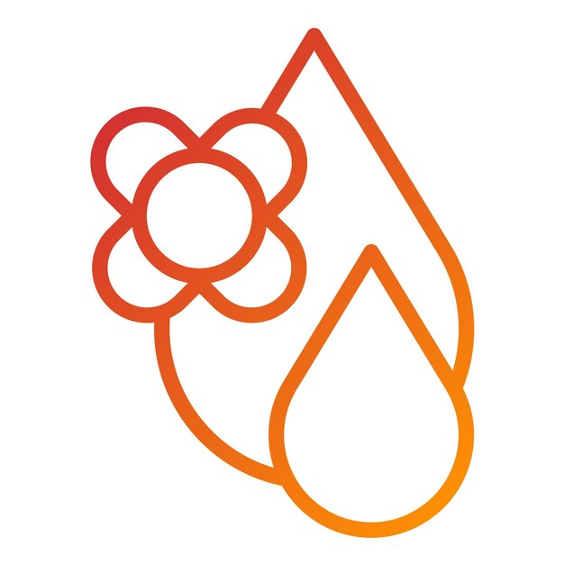 Diseño vectorial Estilo del icono del aceite de canola