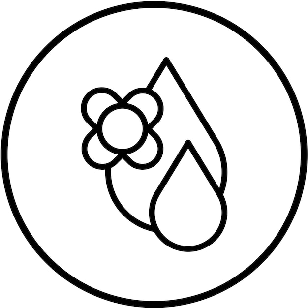 Diseño vectorial Estilo del icono del aceite de canola