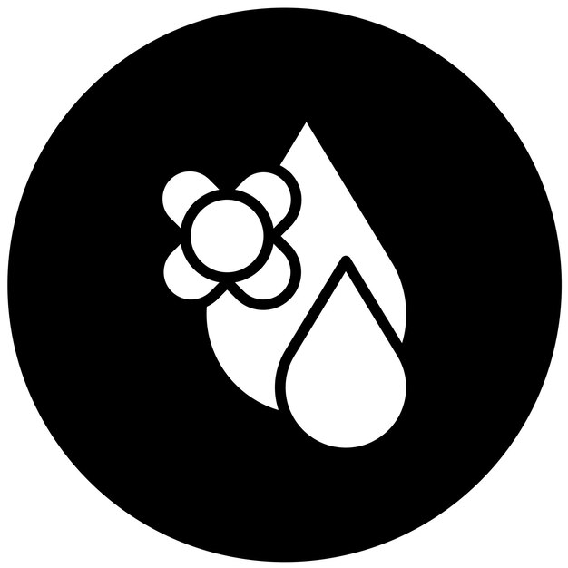 Diseño vectorial Estilo del icono del aceite de canola