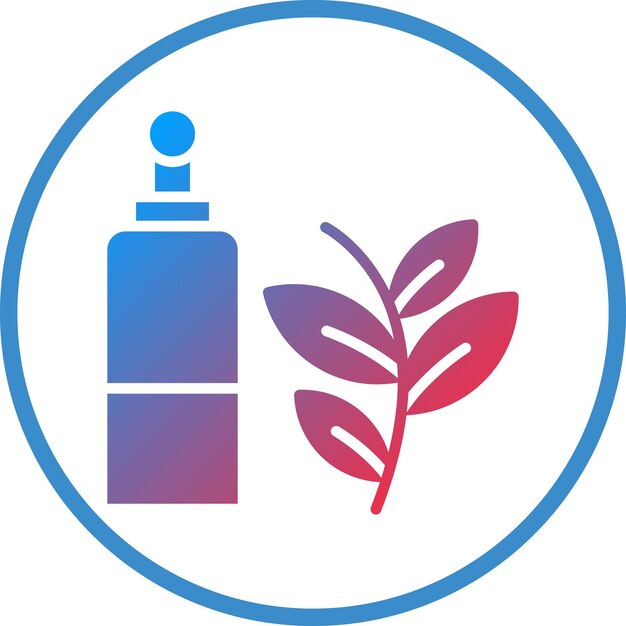 Diseño vectorial Estilo de icono de aceite esencial