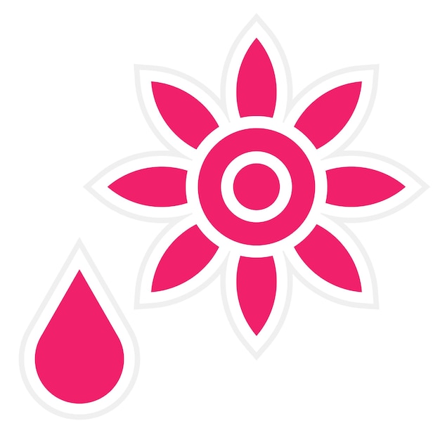 Diseño vectorial de estilo de icono de aceite de girasol