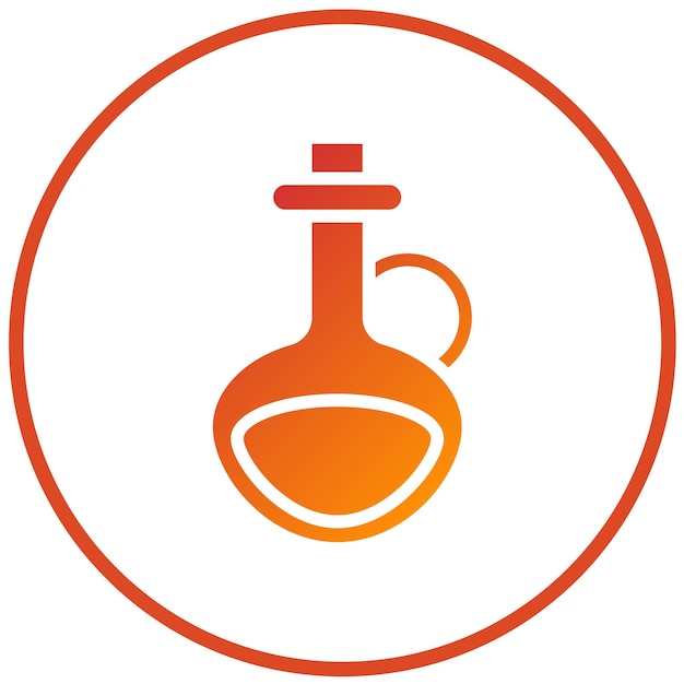 Diseño vectorial Estilo del icono del aceite de oliva
