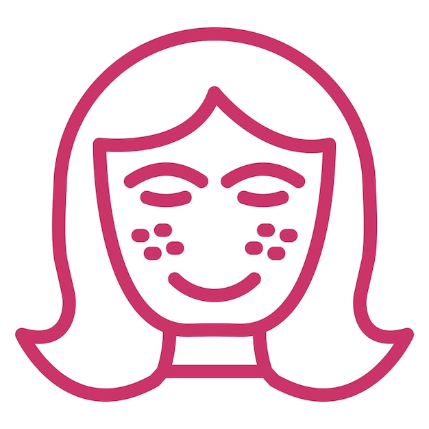 Diseño vectorial Estilo del icono del acné