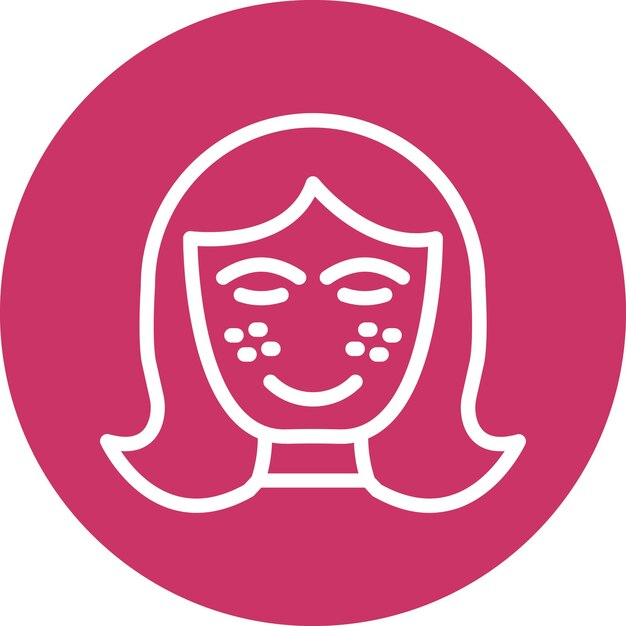 Diseño vectorial Estilo del icono del acné