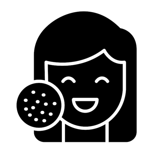 Diseño vectorial Estilo del icono del acné