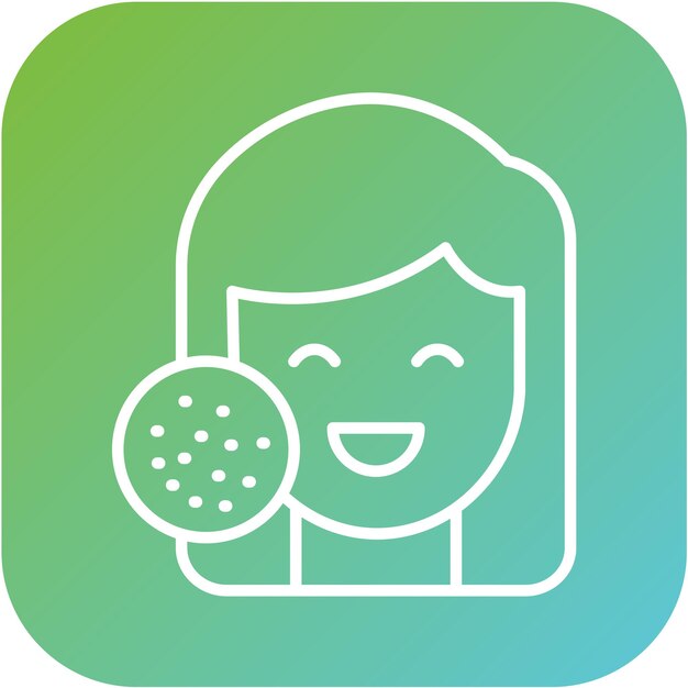 Diseño vectorial Estilo del icono del acné
