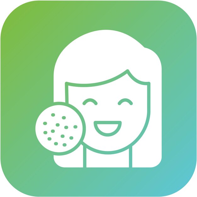 Diseño vectorial Estilo del icono del acné