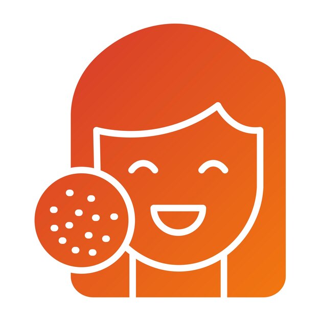 Diseño vectorial Estilo del icono del acné