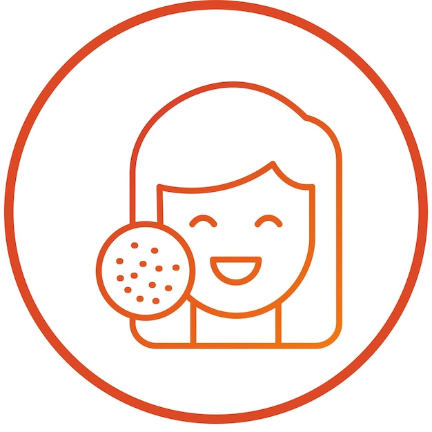 Diseño vectorial Estilo del icono del acné