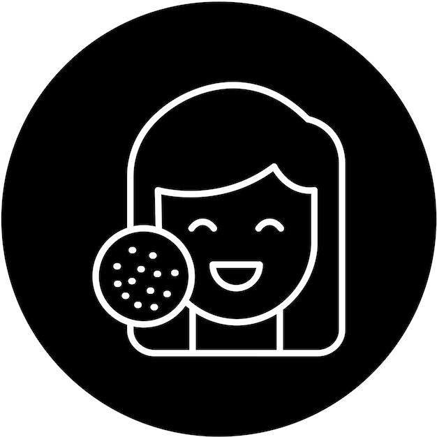 Diseño vectorial Estilo del icono del acné