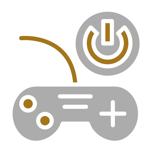 Diseño vectorial Estilo del icono de activación del juego