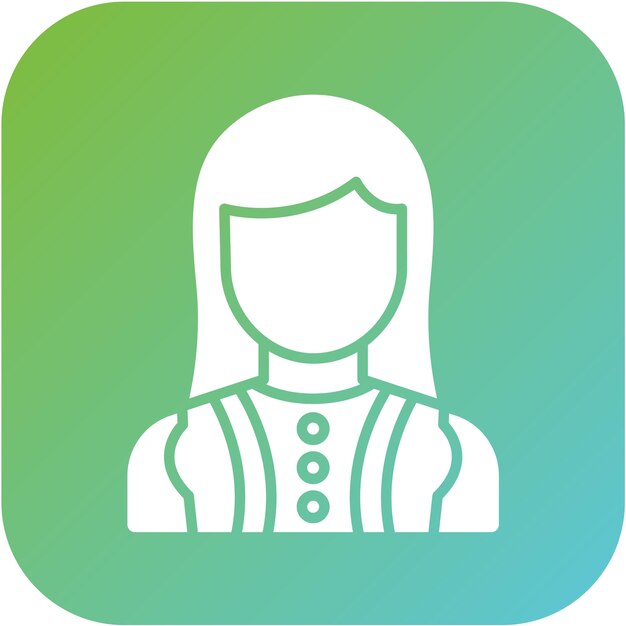 Diseño vectorial Estilo de icono de la actriz