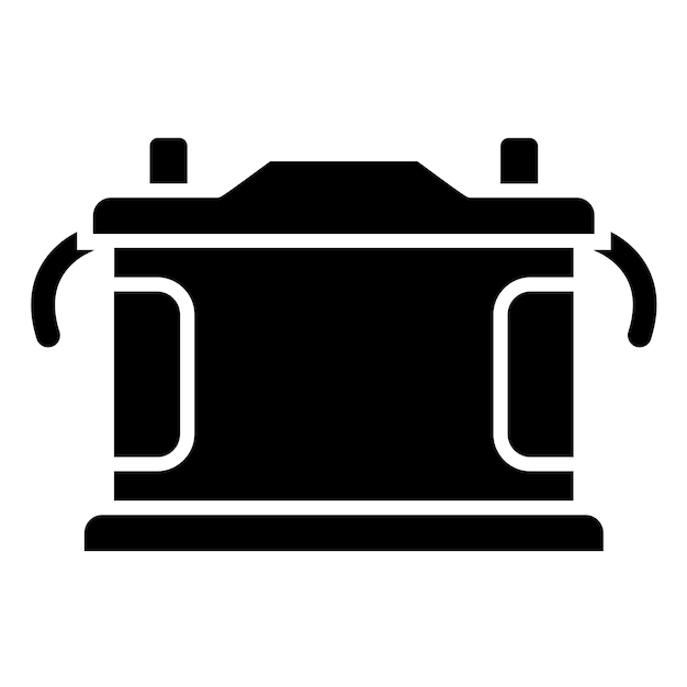 Diseño vectorial Estilo del icono del acumulador