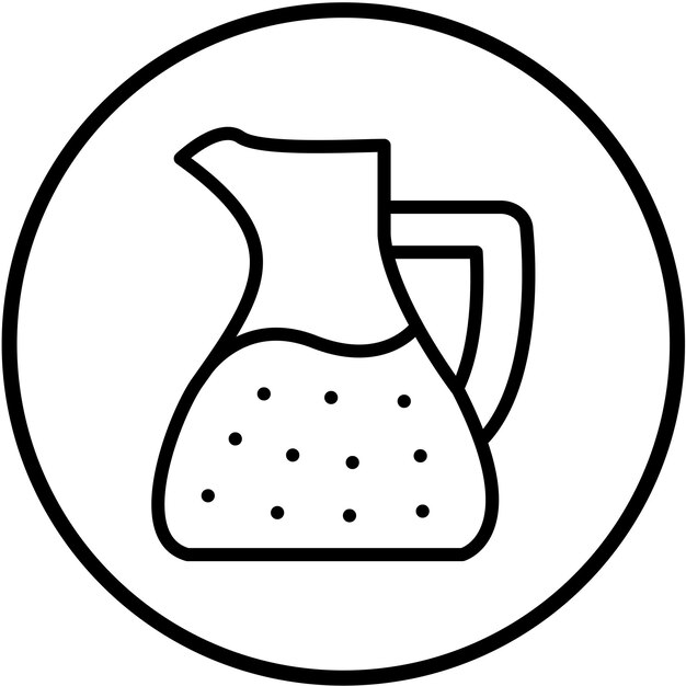 Diseño vectorial del estilo del icono de aderezo de ensalada
