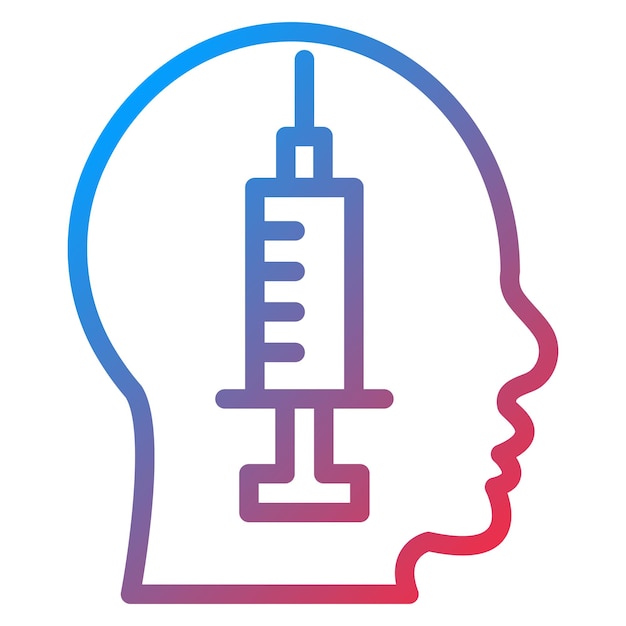Diseño vectorial Estilo del icono de adicción