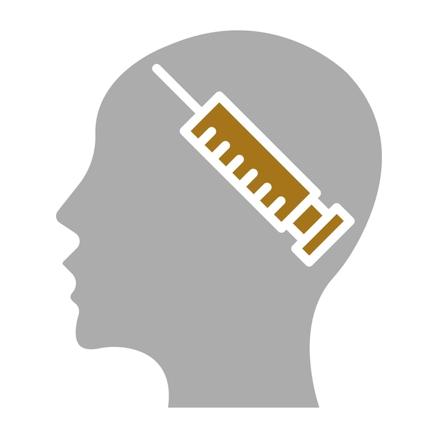 Diseño vectorial Estilo del icono de adicción